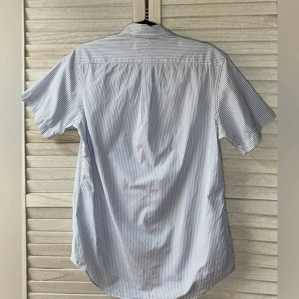 Polo Ralph Lauren Blue Striped Button Up Shirt. Small Great Condition Preppy